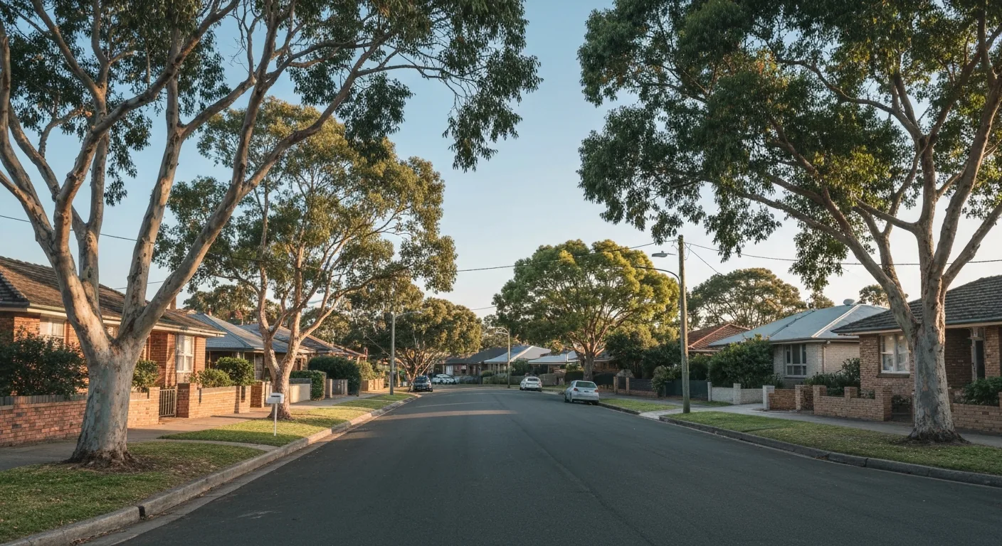 Suburban street in Campbelltown NSW